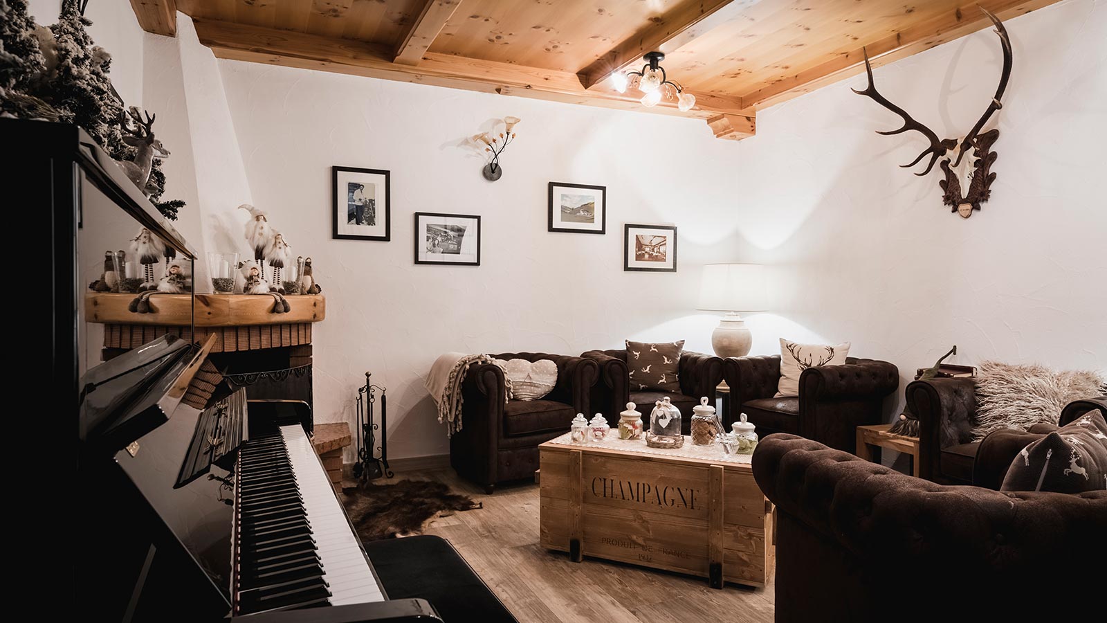 La sala relax dell'Hotel Monte Cherz